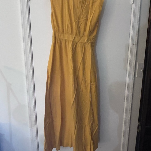 Sezane | Dresses | Szane Mustard Yellow Maxi Dress | Poshmark